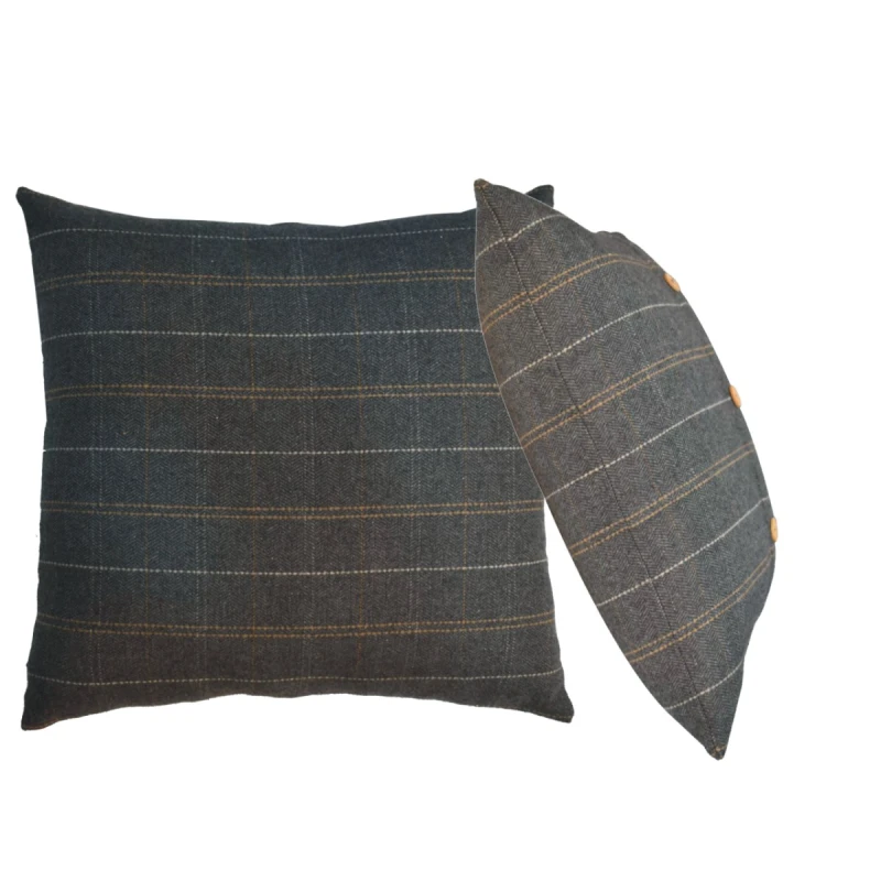 Image of Artisan Furniture Artisan Furniture 2 Quinn Pewter Cushions, Dark Grey