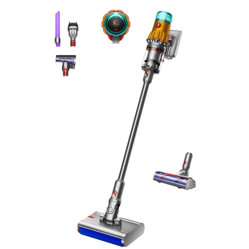 Image of Dyson V12S Detect Slim Submarine Cordless Vacuum Cleaner with Wet & Dry Floor Cleaning V12DETECTSUB Yellow/Nickel