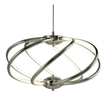 image of Searchlight Lighting - Searchlight Bardot - LED Spherical Ceiling Pendant Light Chrome