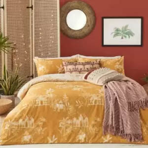 Image of Furn. Jaipur King Duvet Cover Set Cotton Ochre