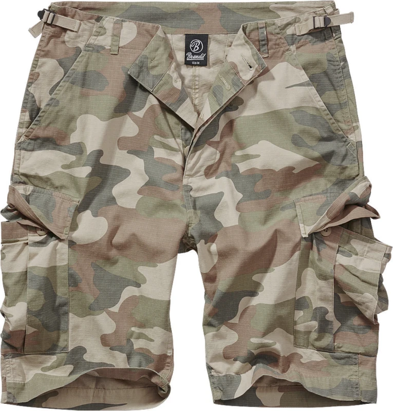 Image of Brandit BDU Ripstop Shorts, green-multicolored, Size M for Men