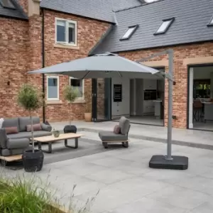 Image of Harbour Lifestyle Eros 2.4M X 3.3M Rectangular - Cantilever Parasol - Charcoal