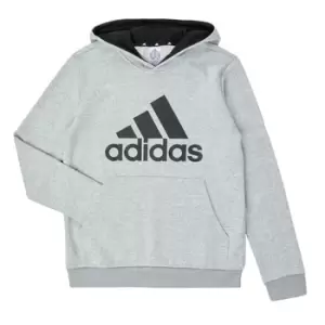 image of adidas B BL HD boys's Childrens sweatshirt in Grey / 4 years,4 / 5 years,5 / 6 years,6 / 7 years,9 / 10 years