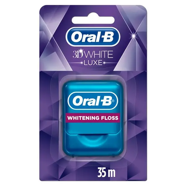 image of Oral B 3D White Luxe Whitening Floss 35m