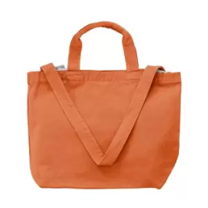 Image of Zipped Canvas Shopper (One Size) (Canadian Autumn Maple) - Bags By Jassz