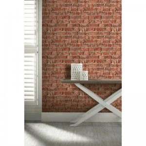 Urban Red Brick Wallpaper