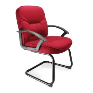 Image of Coniston - C Cantilever Framed Visitors Chair - Wine