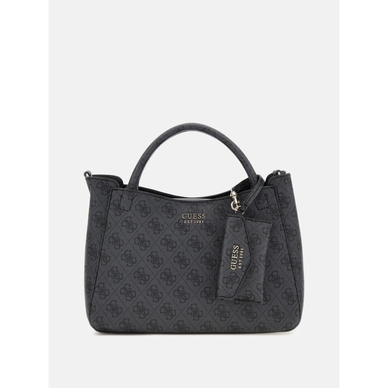 Image of Guess Womens Brenton Small Top Handle Bag Coal female One Size