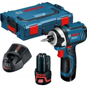 image of Bosch GDR 12 V-LI 12v Cordless Impact Driver 2 x 2ah Li-ion Charger Case