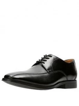 Image of Clarks Clarks Gilman Mode Leather Lace Up Shoe, Black, Size 10, Men