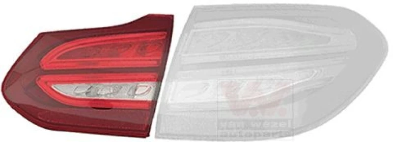 Image of VAN WEZEL 2925928U Rear light Inner Section, with bulb holder, Right, LED Combination Rearlight (391)