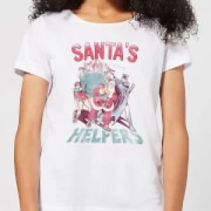 Image of DC Santa's Helpers Womens Christmas T-Shirt - White
