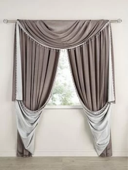 Image of Laurence Llewelyn-Bowen Grande Finale Reversible Faux Silk Curtain Scarf