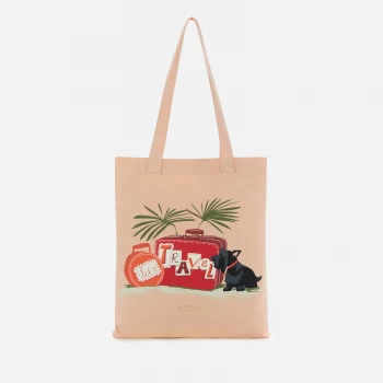 Image of Radley Womens Lets Travel Medium Tote Bag - Blush