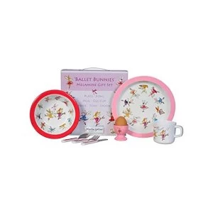 Image of Ballet Bunnies 7 Piece Melamine Dining Set