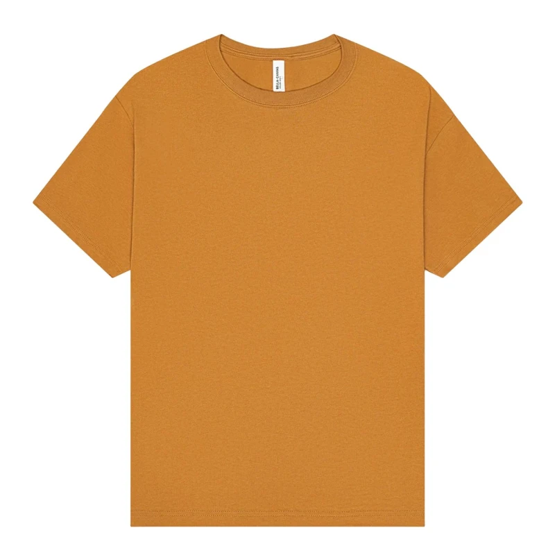 Image of Bella + Canvas Mens Heavyweight Boxy T-Shirt in Light Brown Size: Large Light Brown Male L