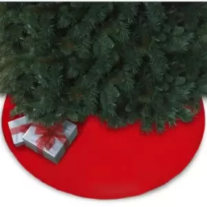 Image of 90CM Red Plush Tree Skirt