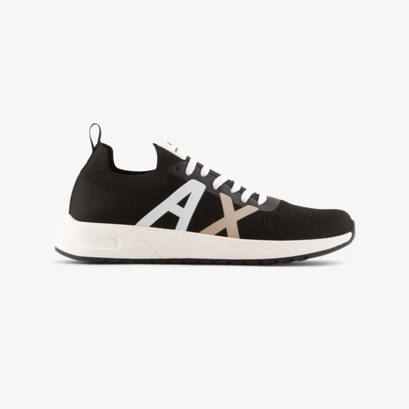 Image of Armani Exchange Trainers Black-White male UK 5