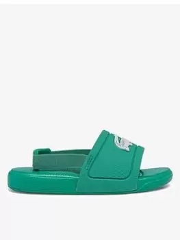 Image of Lacoste L.30 SLIDER 0922 1 CUI GRN/WHT, Green/White, Size 4 Younger
