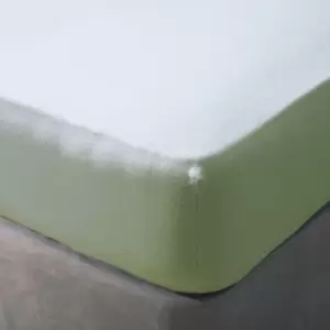 Image of Belledorm Brushed Cotton Fitted Sheet (Kingsize) (Green Apple)