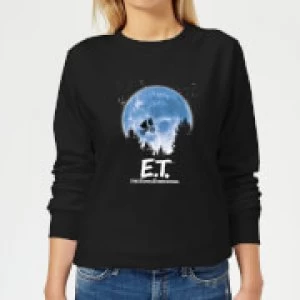 image of ET Moon Silhouette Womens Sweatshirt - Black