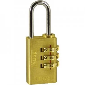 image of Kasp K11020D Padlock Gold yellow Combination