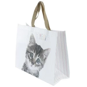 image of Cute Cat Design Durable Reusable Shopping Bag