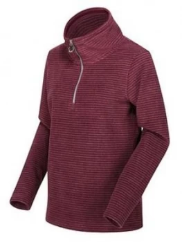 image of Regatta Solenne Quarter Zip Fleece - Dark Burgundy , Dark Burgundy, Size 10, Women