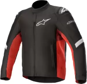 Image of Alpinestars T-SP5 Rideknit Motorcycle Textile Jacket, black-red, Size 2XL, black-red, Size 2XL