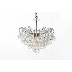 image of Impex Emmie Crystal Pendant Ceiling Light