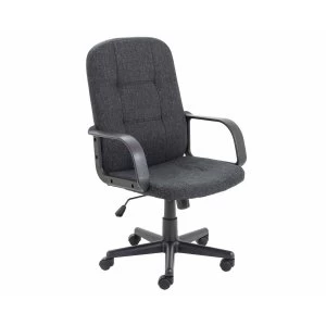 TC Office Jack II Fabric Managers Chair, Charcoal