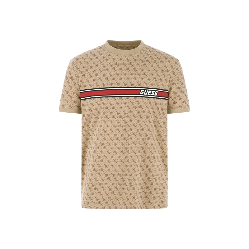 Image of Guess T-Shirt Guess Jamey Beige Male S