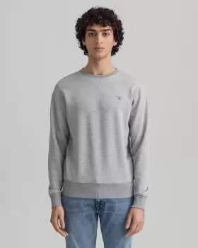 Image of GANT Men Original Crew Neck Sweatshirt (4XL) Grey