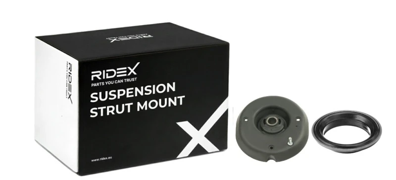Image of RIDEX 1180S0421 Top strut mount Front Axle, with rolling bearing Suspension Strut Support Bearing (1180)