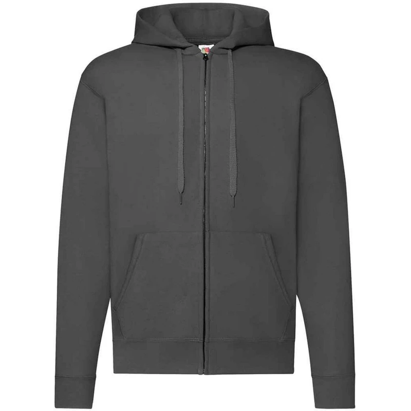 Image of Fruit Of The Loom Fruit of the Loom Men Hooded Sweatshirt in Mid Grey Size: 2X-large Mid Grey XXL Male 5063527838148