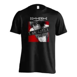 Image of Death Note T-Shirt I Am Justice Size L