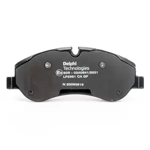 Image of DELPHI Brake pad set FORD LP2661 1763915,1842632,1916326 2005987,2162266,2221820,2361234,BK212K021AA,BK212K021AB,BK212K021AC,JK212K021GA,KTJK212K021GA