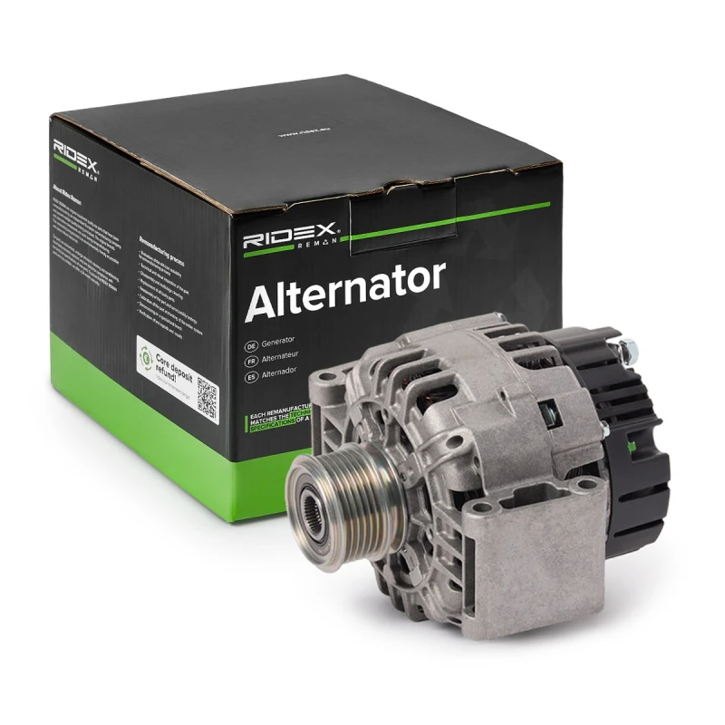 Image of RIDEX REMAN 4G0191R Generator Alternator Charging Current: 120A, Voltage: 14V, with integrated regulator Alternator (4)