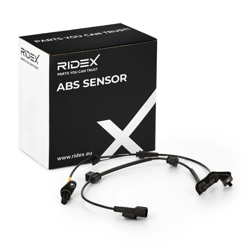 Image of RIDEX 412W1621 ABS Sensor with clip Sensor,wheel speed (412)
