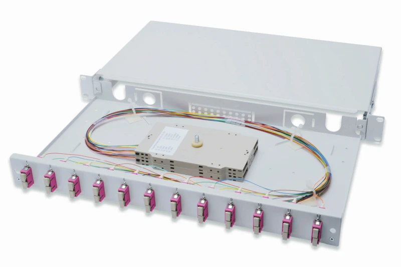 Image of Digitus Fiber Optic Splice Box. Equipped. SC. OM4