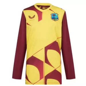 Image of Castore West Indies T20 LS T-Shirt Mens - Brown