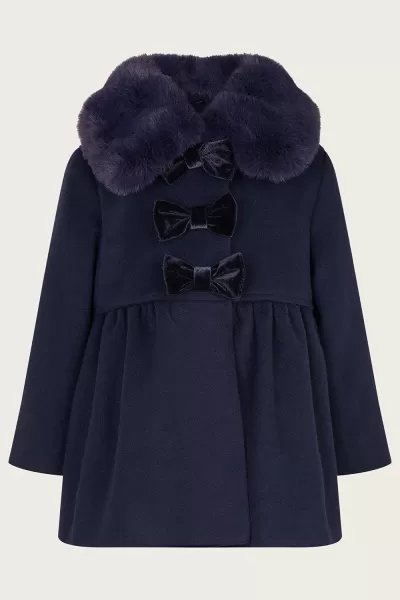 image of Baby Triple Bow Coat