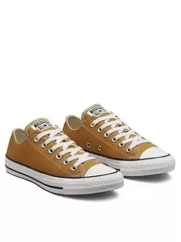 image of Converse Chuck Taylor All Star Seasonal Colour Canvas Ox - Orange, Size 10, Men