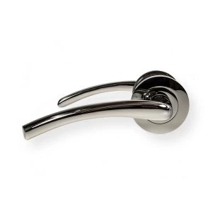 Image of LocksOnline Opal Lever Handle on Round Rosette