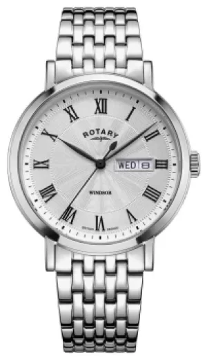 image of Rotary GB05420/01 Mens Windsor Stainless Steel Bracelet Watch