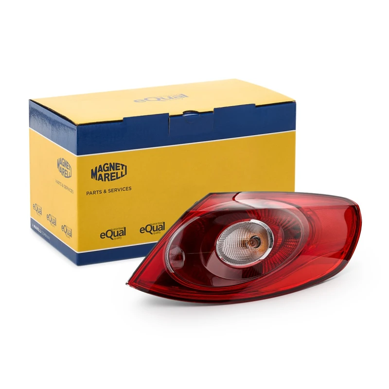 Image of MAGNETI MARELLI 714027090801 Rear light Outer section, with bulb holder, Right, W16W Combination Rearlight (391)