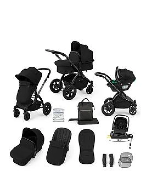 Image of Ickle Bubba Stomp Luxe 12pc Travel System Travel Systems one Black / Midnight / Black 39179675055