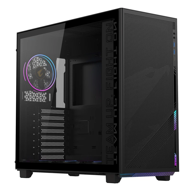 Image of Gigabyte AC400G ATX Mid-Tower PC Case - Black 4719331554934