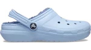 Image of Crocs Classic Lined Clogs Kids Blue Calcite C12
