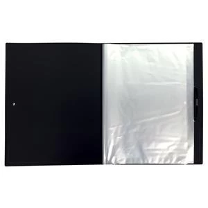 Image of 5 Star A4 Display Book Hardback Cover Polypropylene 50 Pockets Black